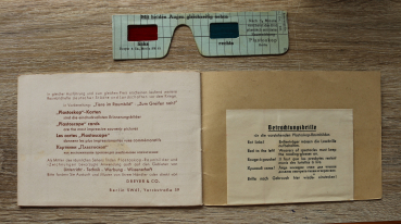 Raumbilder / Nürnberg vor dem Kriege / 1950er Jahre / 14 Plastoskop Raumbilder / 3D / mit Brille komplett